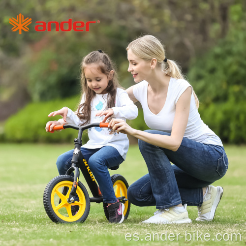 Bicicleta de equilibrio infantil ligera de aluminio para niños pequeños